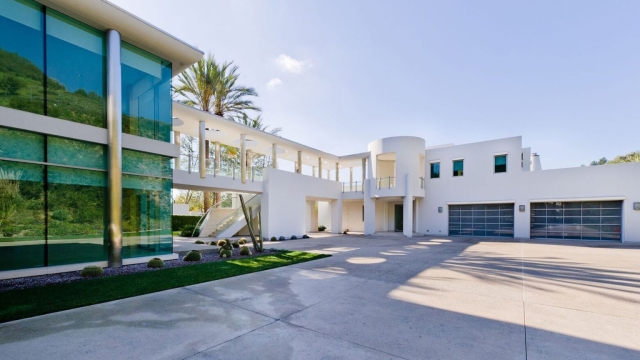 Kanye West's Beverly Hills Home Outside